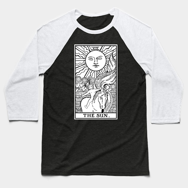 Tarot card The Sun Baseball T-Shirt by valentinahramov